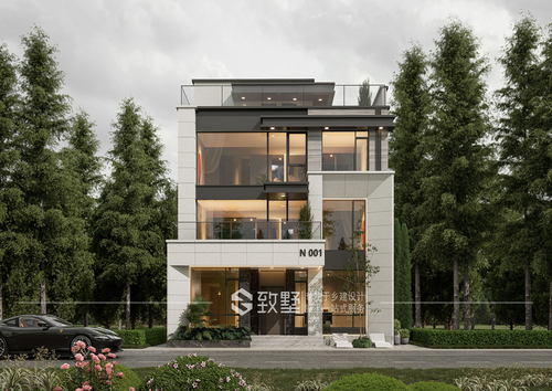 地112.95平米，浙江省台州市曹总现代风格三层自建别墅-0735