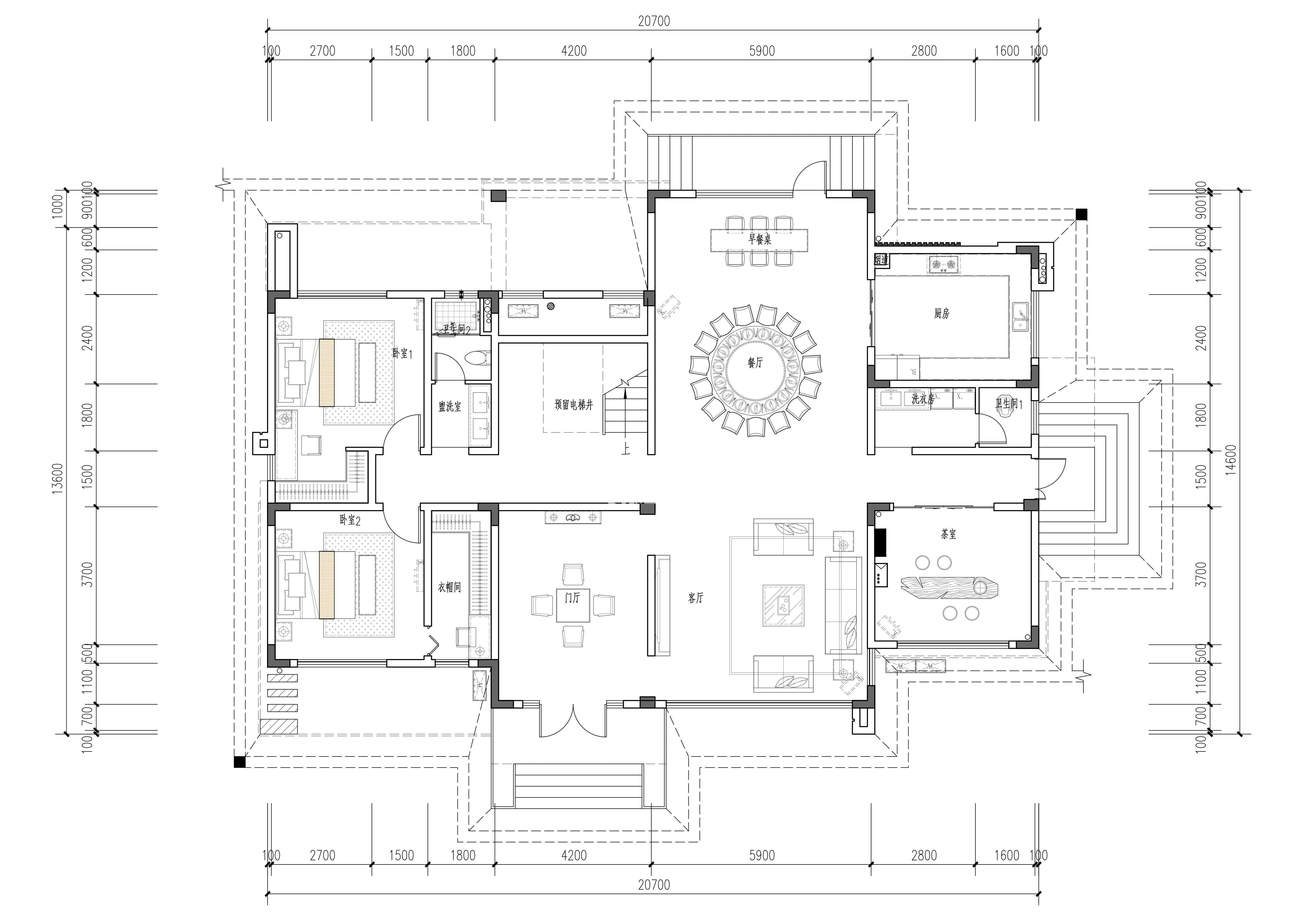 四川農(nóng)村自建房設(shè)計效果圖，占地面積130平米