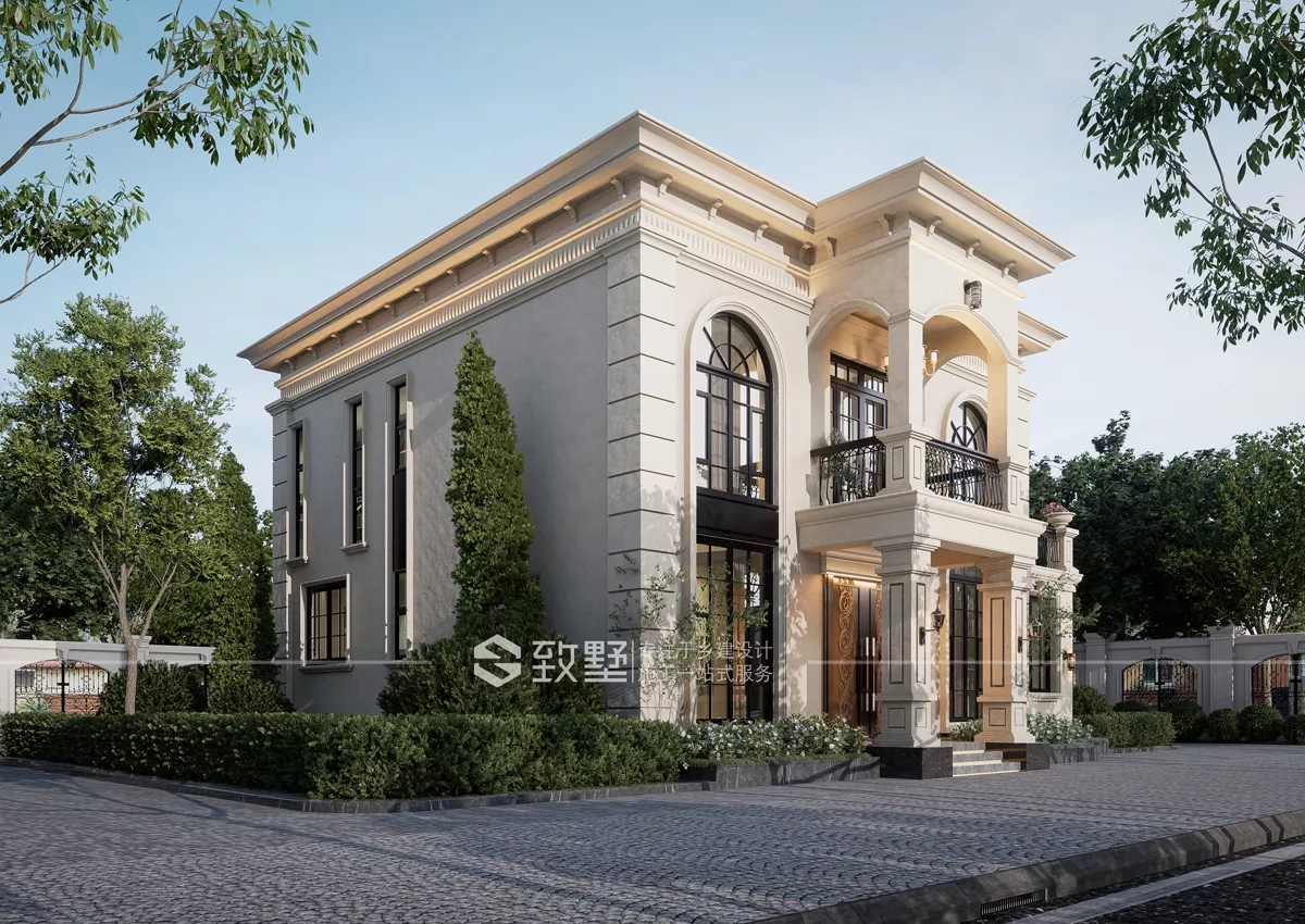 占地154平米,重庆大足罗总欧式风格二层自建别墅-0332 - 致墅建筑