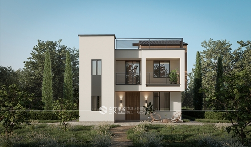 占地109平米，广东省湛江市林先生现代风格二层自建别墅-0403